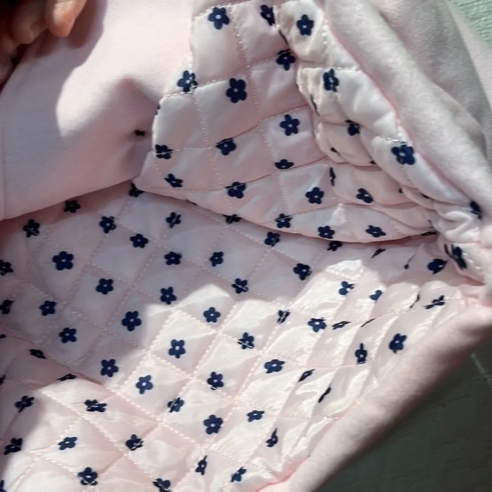 NWT Little Me Pink button up toddler pea coat‎ size 18 months